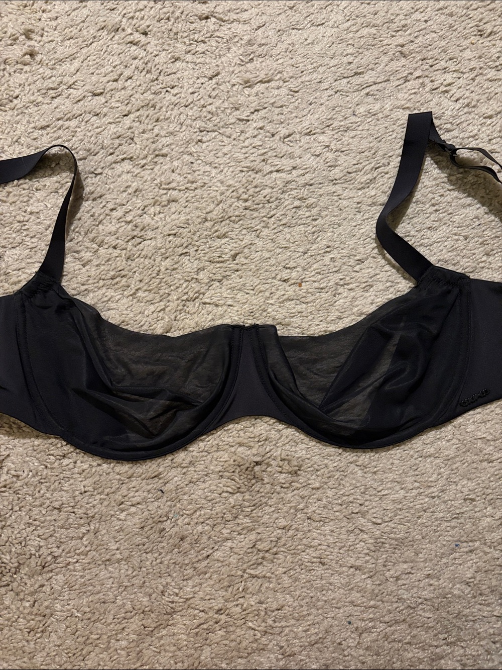 SKIMS Black Sheer Underwire Bra - Picture 4 of 4